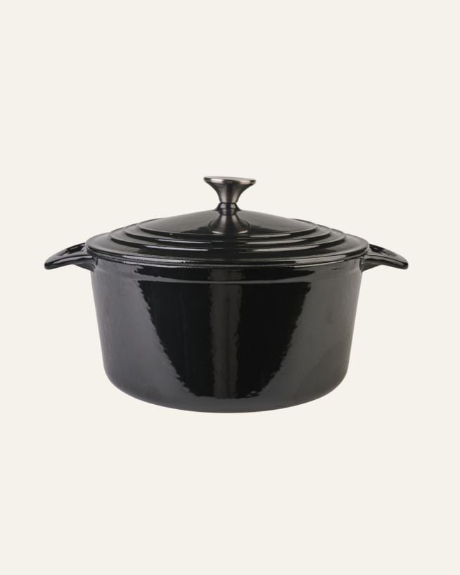 Gjutjärnsgryta rund svart - 4300ml svart - 1