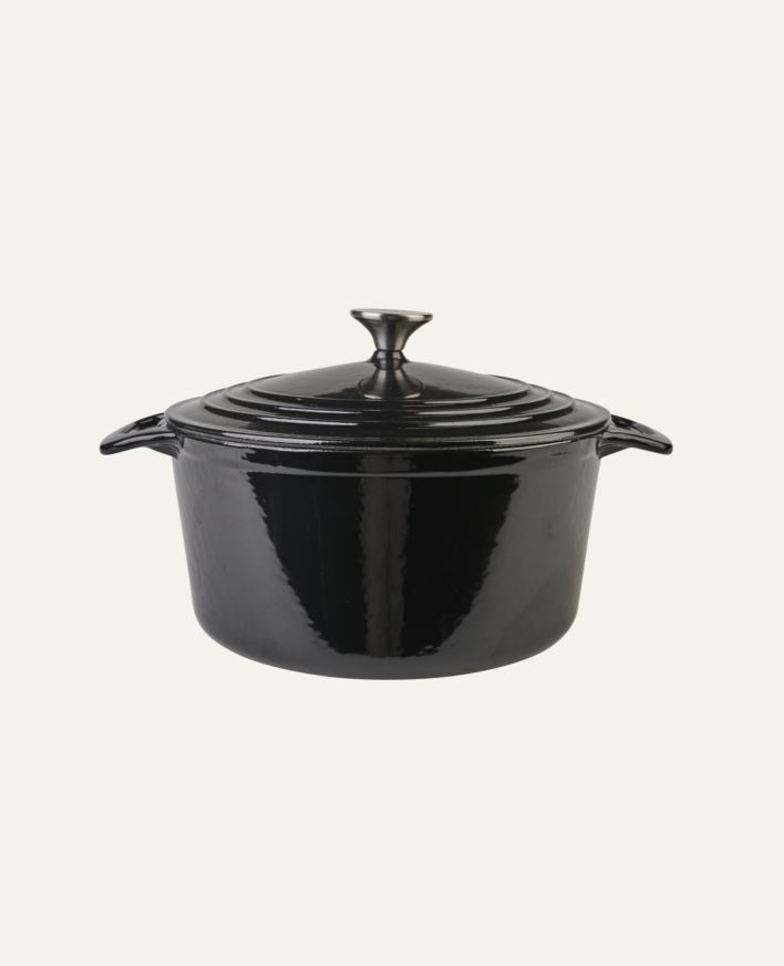 Gjutjärnsgryta rund svart - 4300ml svart - 1