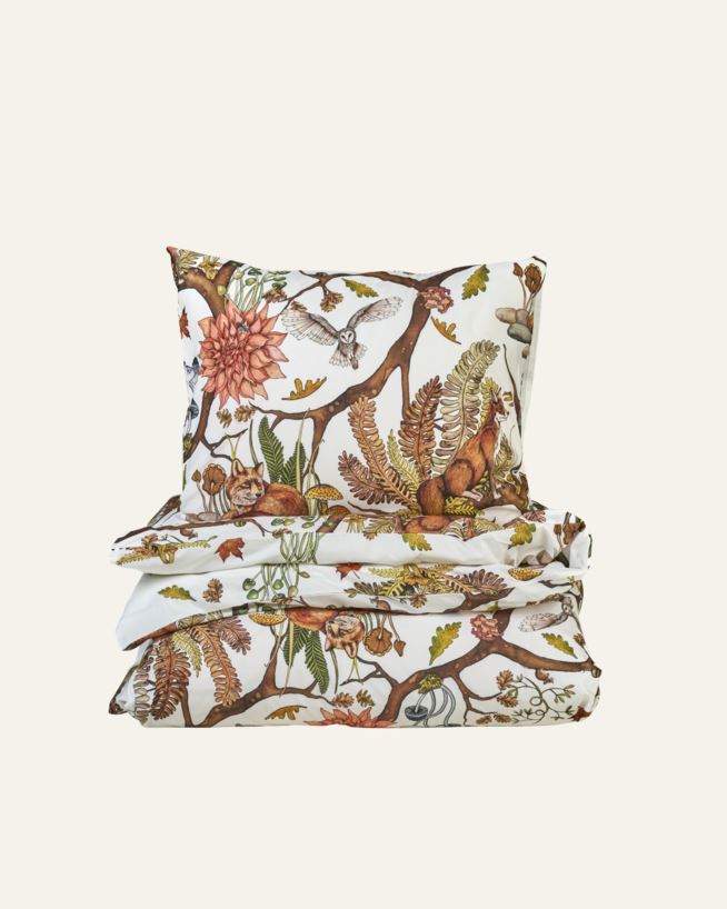 Påslakanset i percale multi/vit - 150x210 cm multi/vit - 1