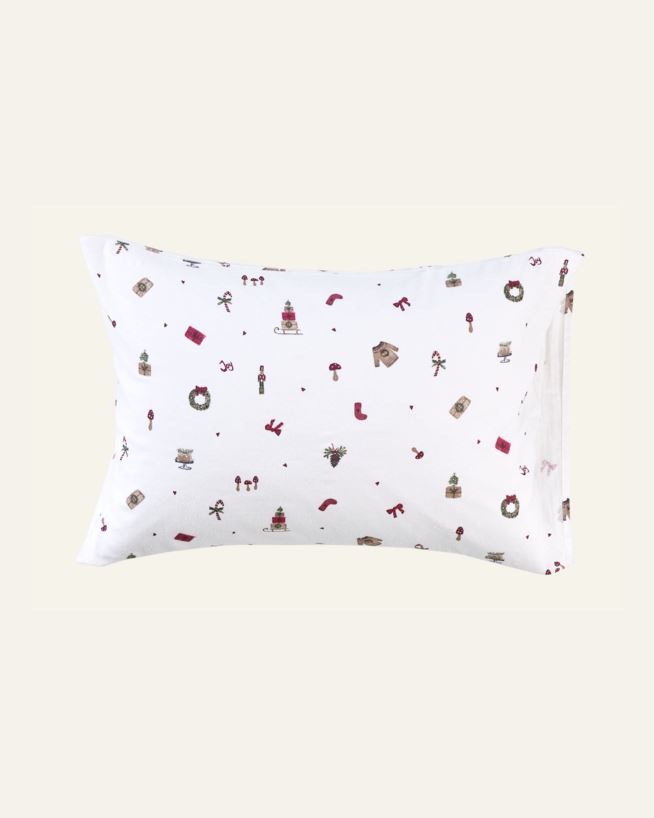 Örngott i flanell multi/röd - 50x60 cm multi/röd - 1