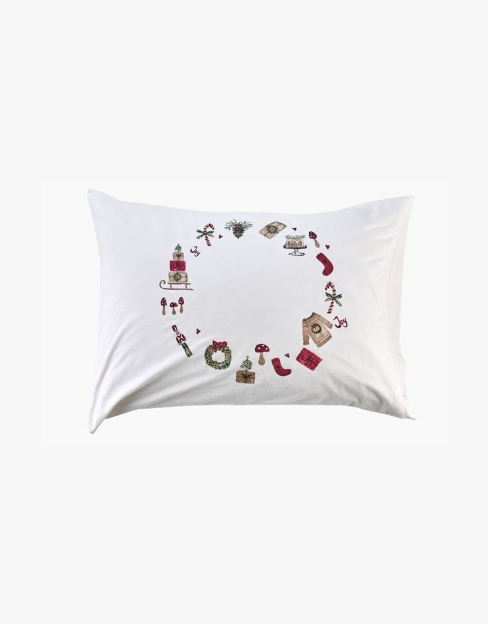 Örngott i flanell multi/röd - 70x100 cm multi/röd - 1