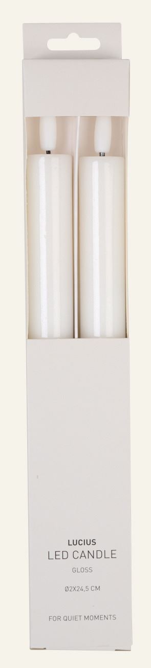 Lucius gloss led kronljus vit