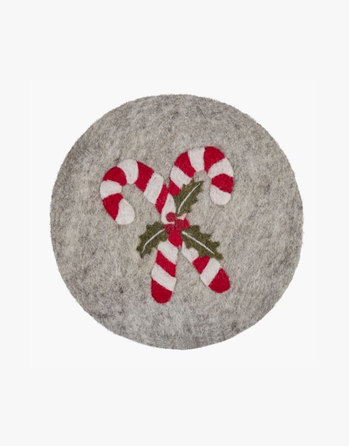 Grytunderlägg multi/grå - ø21 cm multi/grå - 1