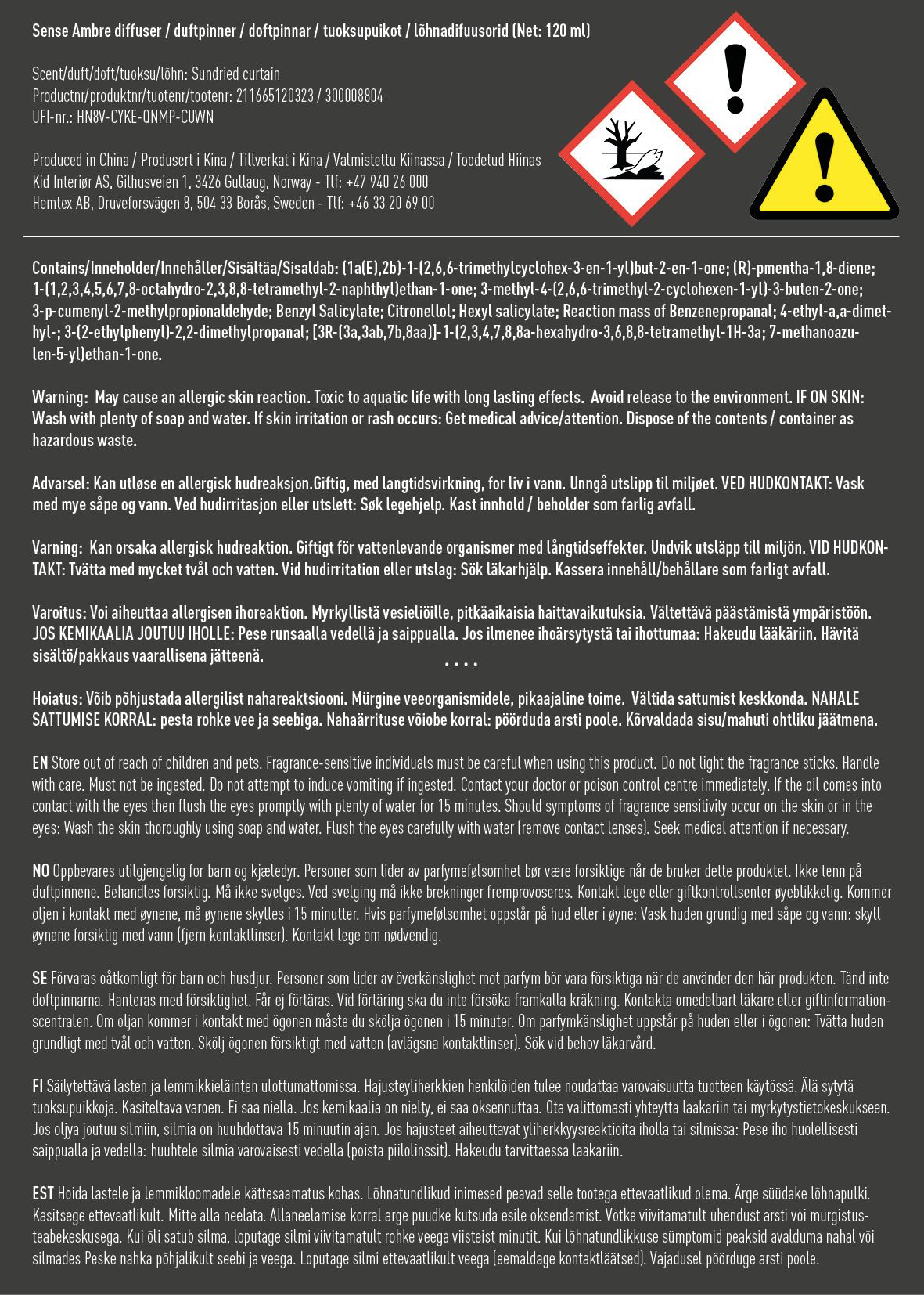 Doftpinnar multi/beige - 5