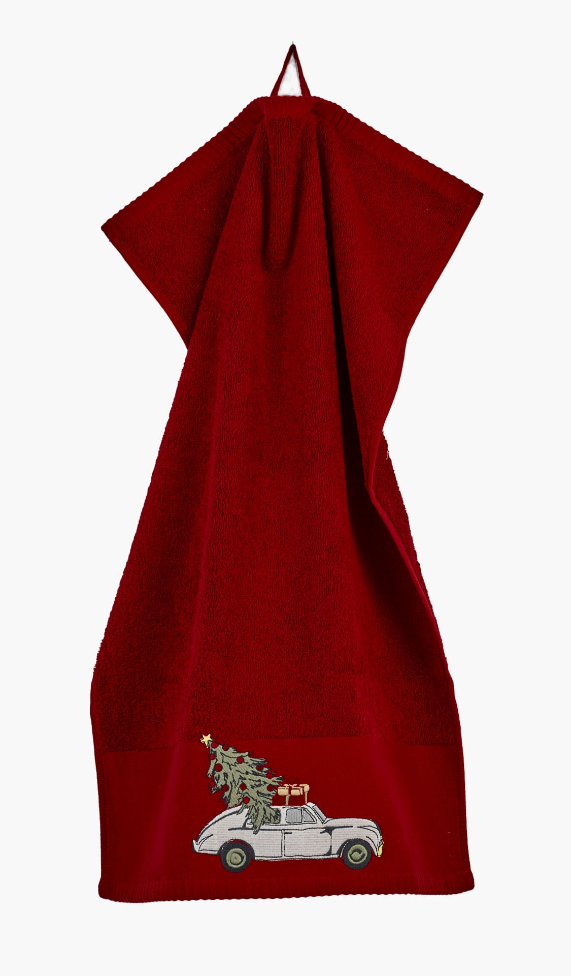 Handduk multi/röd - 40x60 cm multi/röd - 1