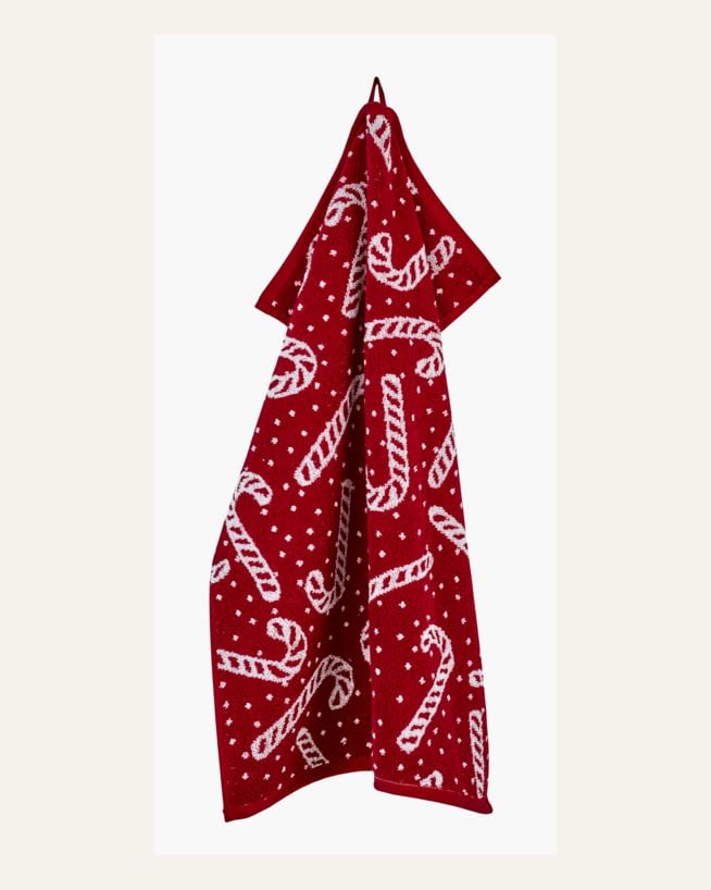 Handduk multi/röd - 50x70 cm multi/röd - 1