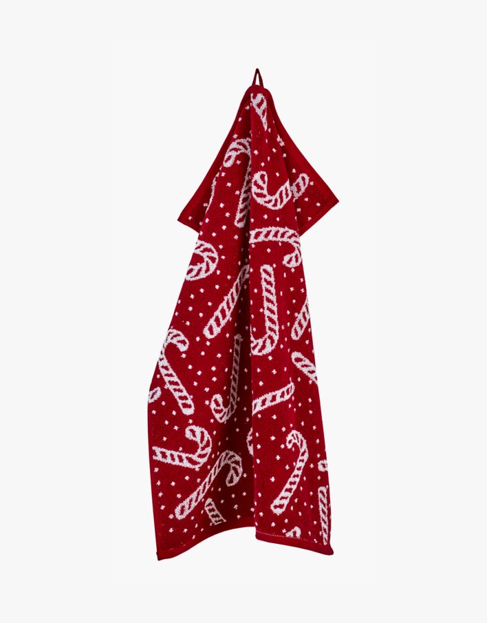 Handduk multi/röd - 50x70 cm multi/röd - 1