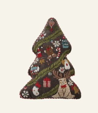 Eva prydnadskudde multi/grön