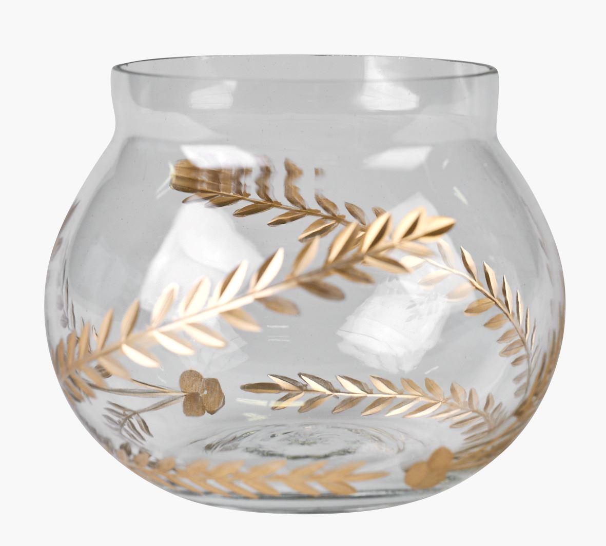 Värmeljushållare guld - 10x10x8,5 cm guld - 1