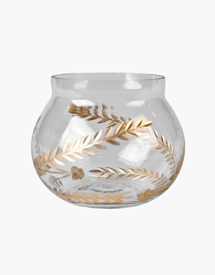 Värmeljushållare guld - 10x10x8,5 cm guld - 1