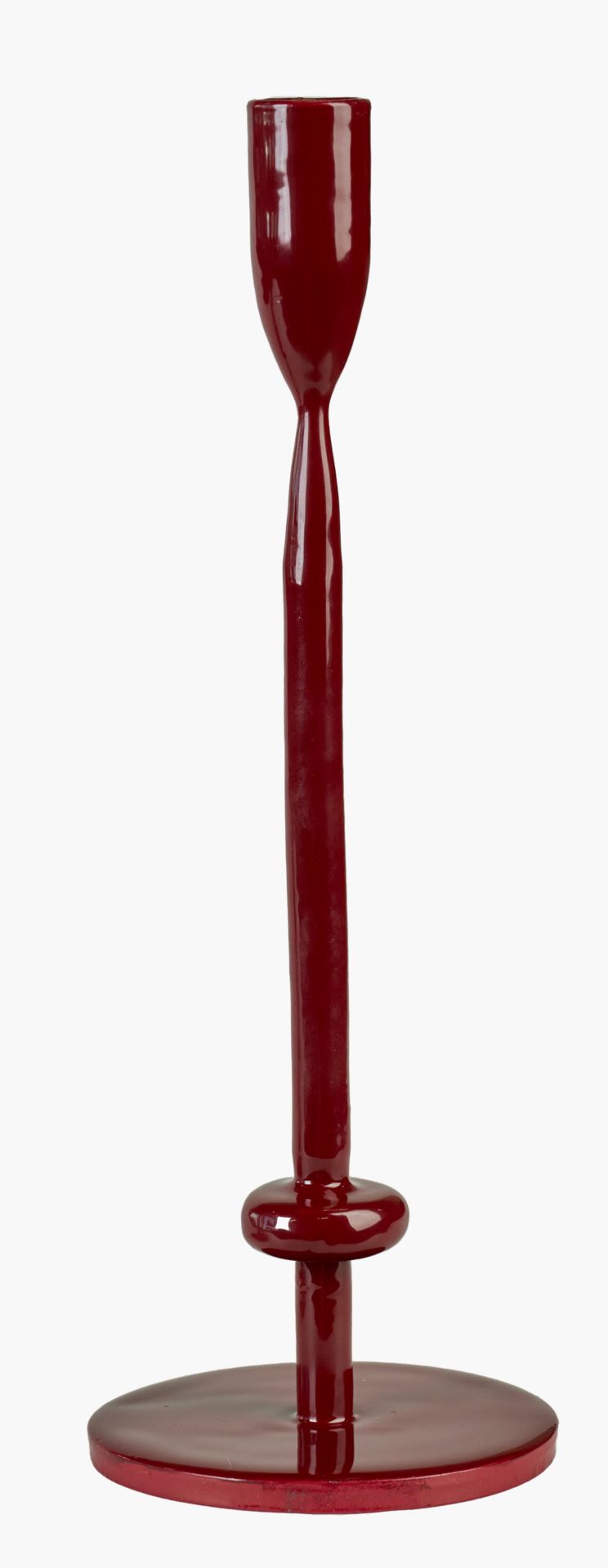 Ljusstake röd - 9x9x20 cm röd - 1