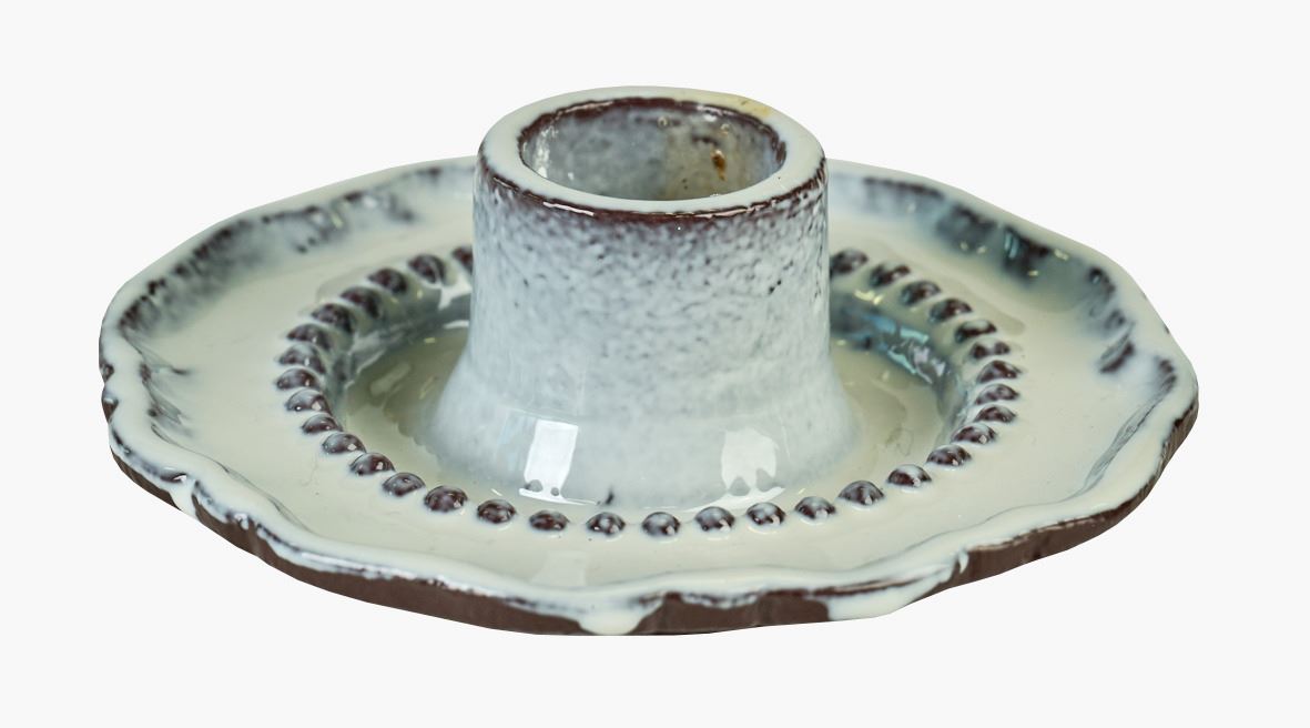 Ljusstake multi/vit - 9x9x3 cm multi/vit - 1