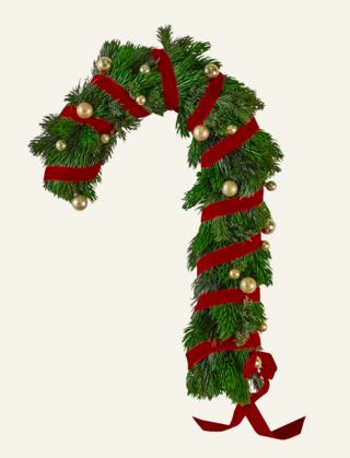 Candycane krans multi/röd