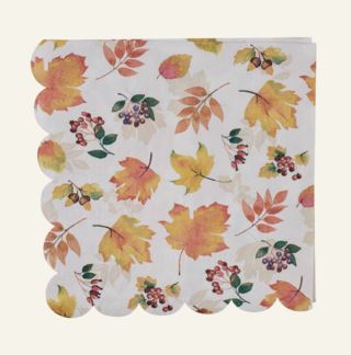 Autumn scallop pappersservetter multi