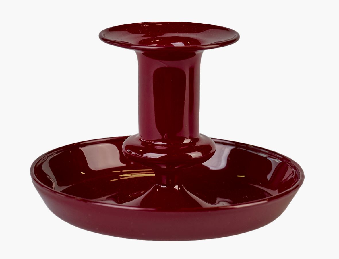 Ljusstake röd - 11x11x7,5 cm röd - 1