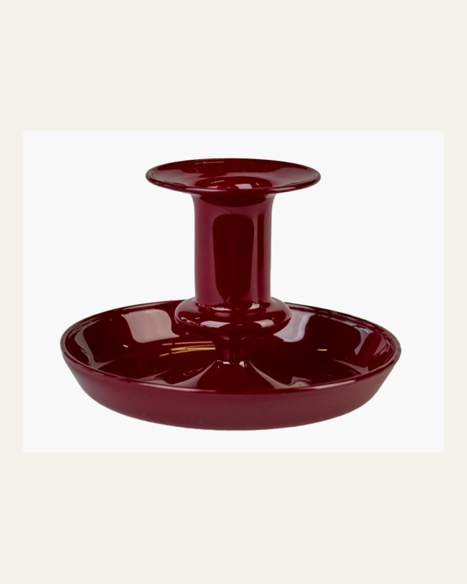 Ljusstake röd - 11x11x7,5 cm röd - 1