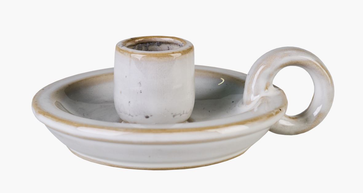 Ljusstake beige - 12x9,9x4,1 cm beige - 1