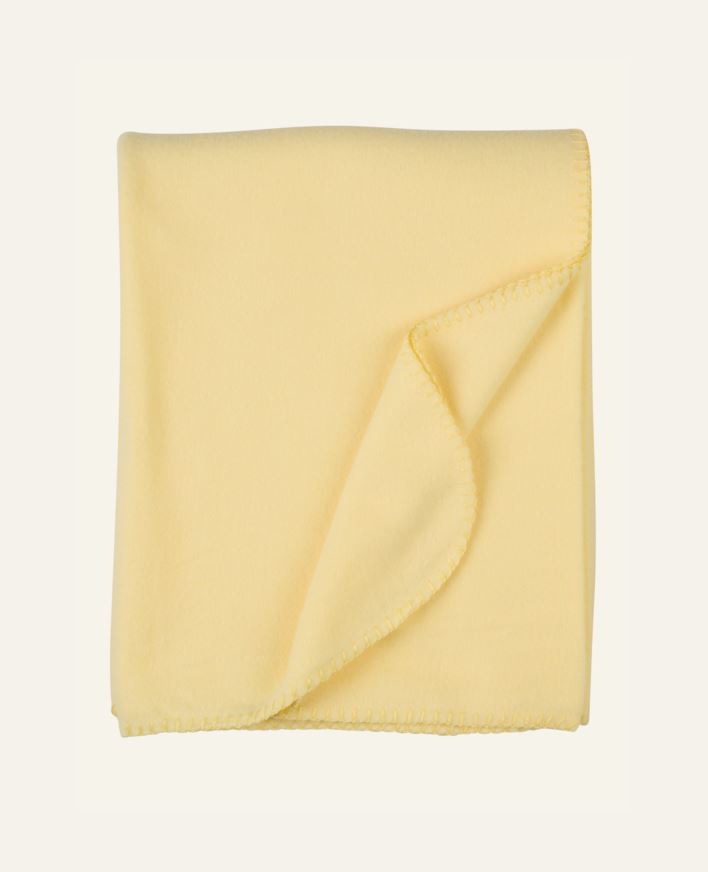Fleecepläd ljusgul - 130x170 cm ljusgul - 1