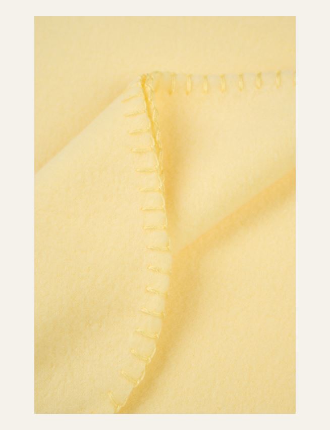 Fleecepläd ljusgul - 2