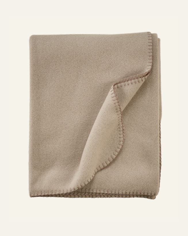 Fleecepläd taupe - 130x170 cm taupe - 1