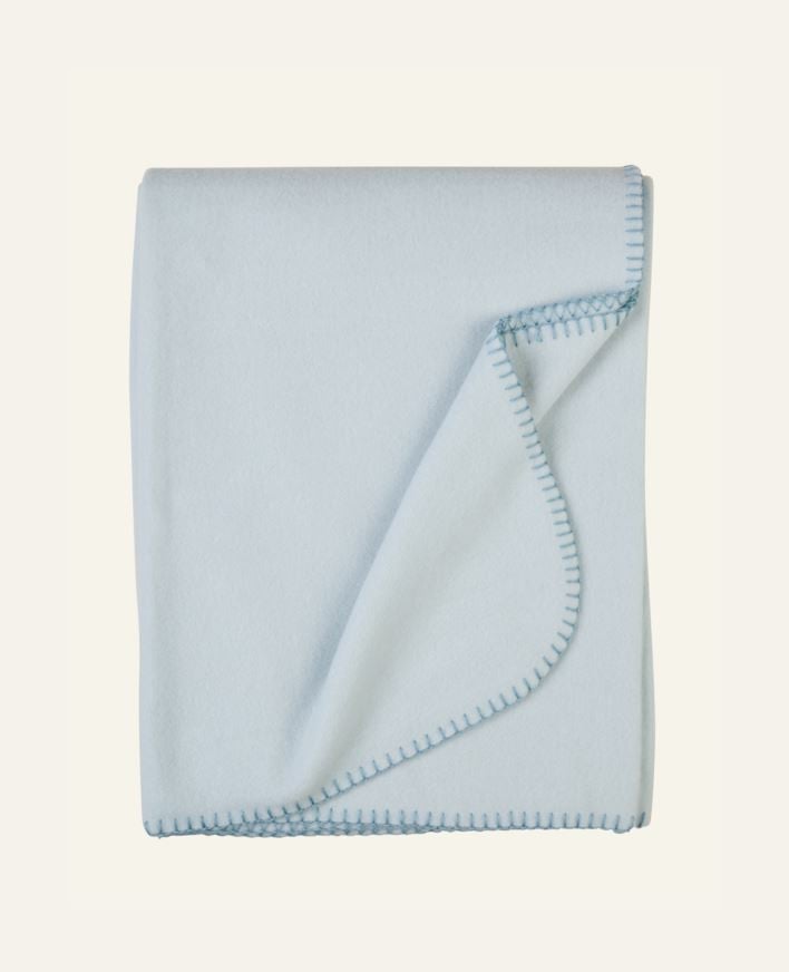 Fleecepläd ljusblå - 130x170 cm ljusblå - 1