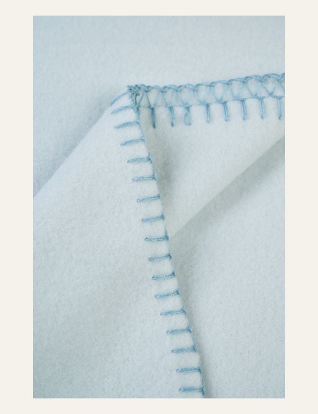 Fleecepläd ljusblå - 2