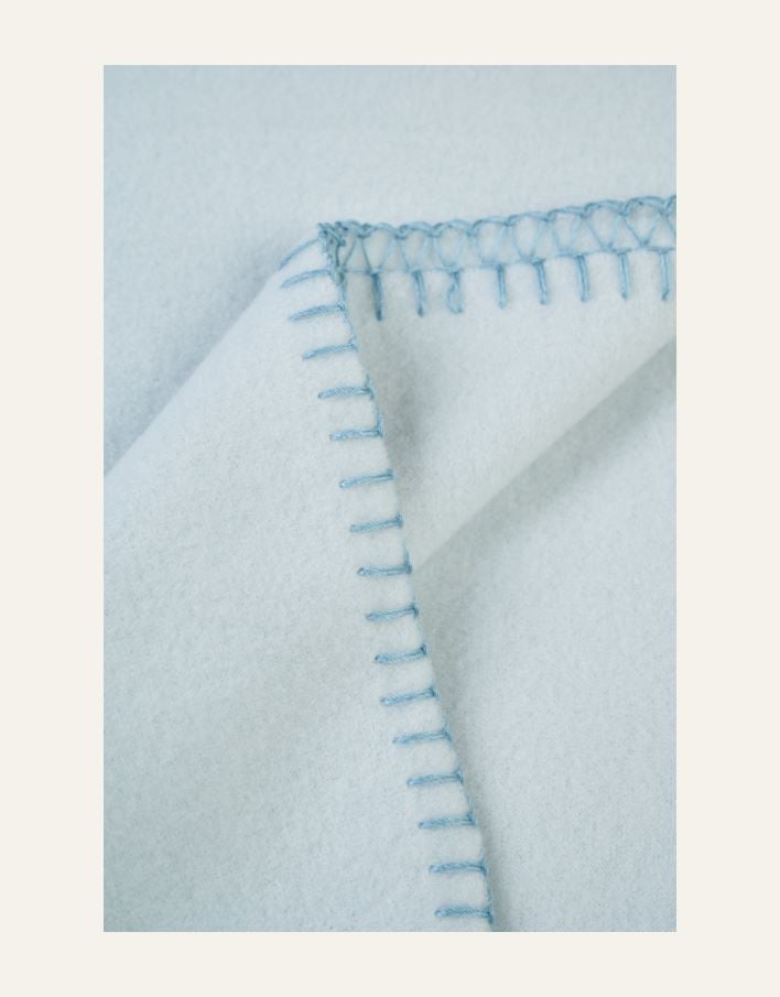 Fleecepläd ljusblå - 2