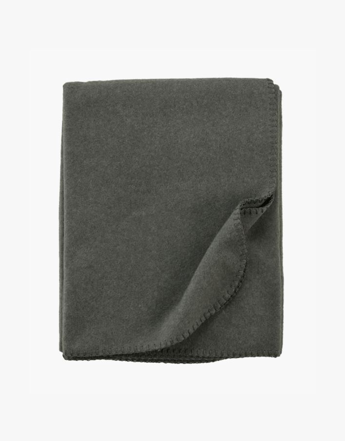 Fleecepläd mörkgrå - 130x170 cm mörkgrå - 1