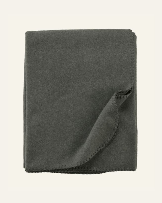 Fleecepläd mörkgrå - 130x170 cm mörkgrå - 1