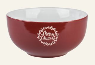 Christmas skål röd
