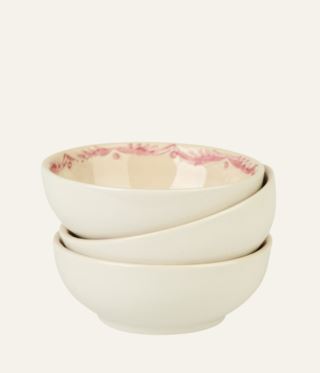 Pandora 3 st skålar röd