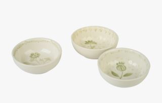 Pandora 3 st skålar ljusgrön