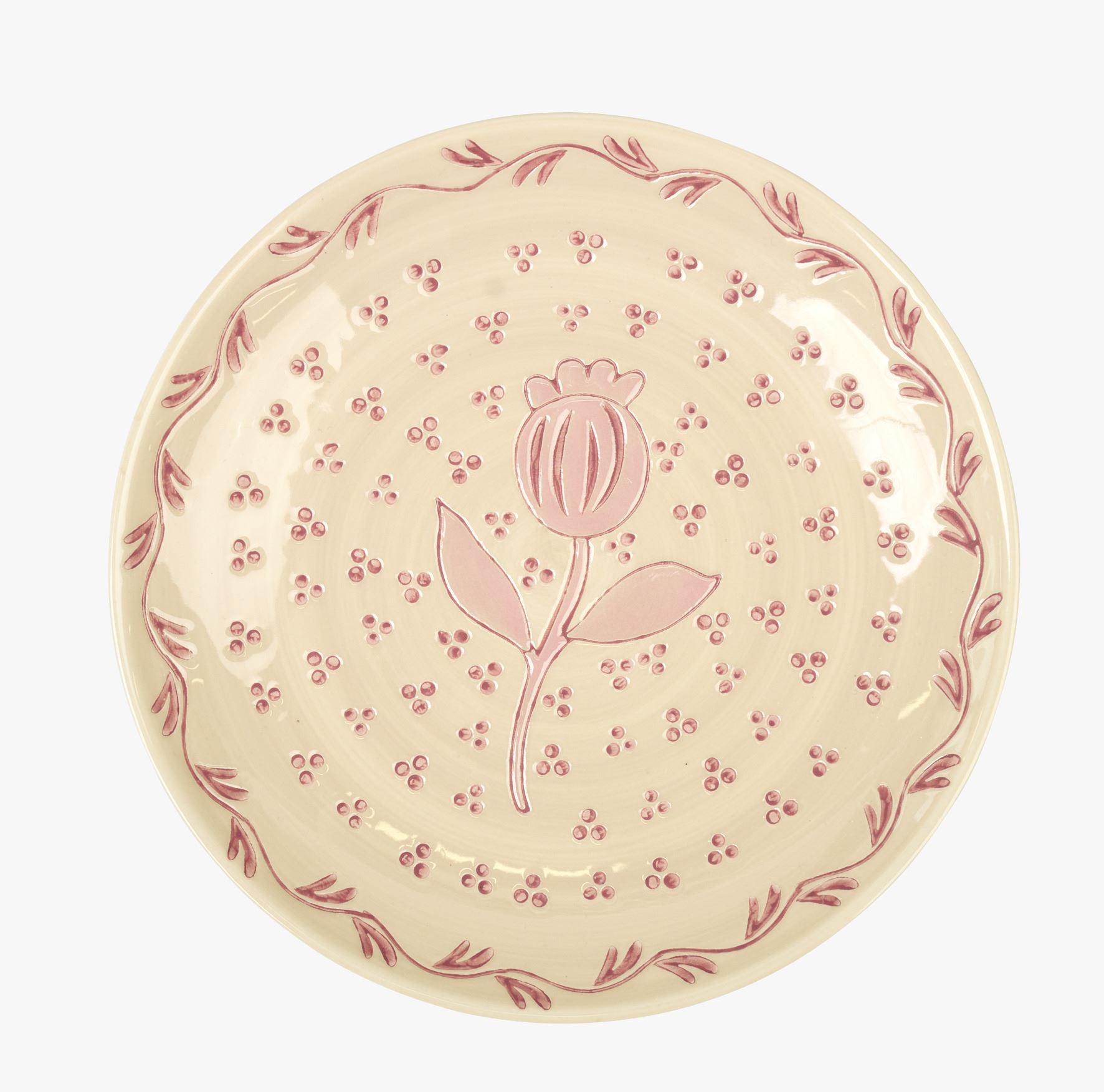 Tallrik röd - ø21 röd - 1