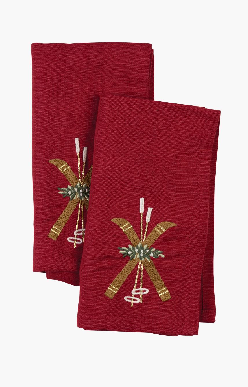 Tygservett röd - 45x45 cm röd - 1