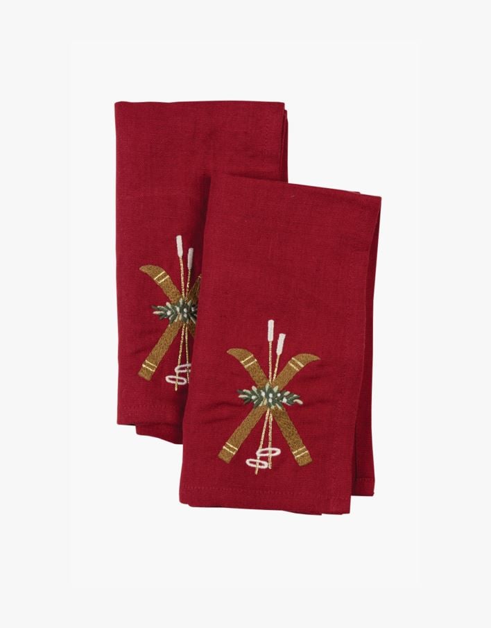 Tygservett röd - 45x45 cm röd - 1