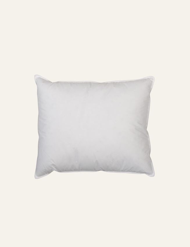 Låg dun- och fjäderkudde vit - 2