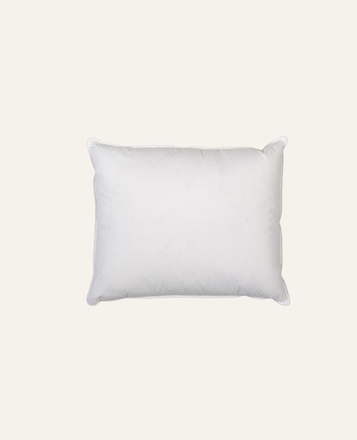 Hög dun- och fjäderkudde vit - 50x60 cm vit - 1