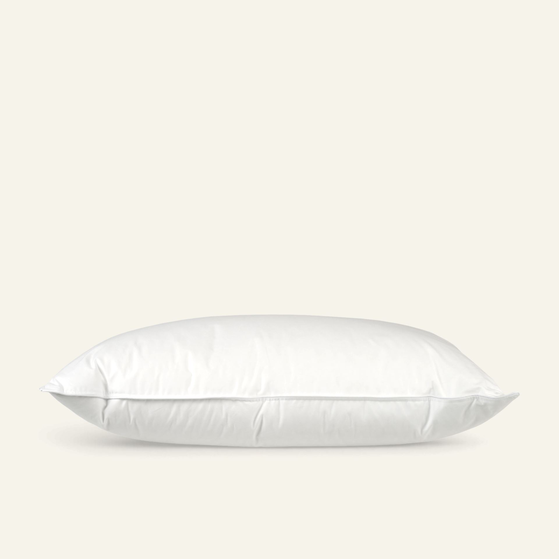 Hög dun- och fjäderkudde vit - 4