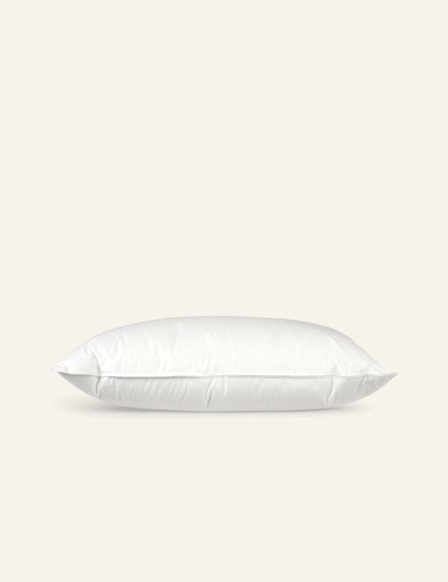 Hög dun- och fjäderkudde vit - 4
