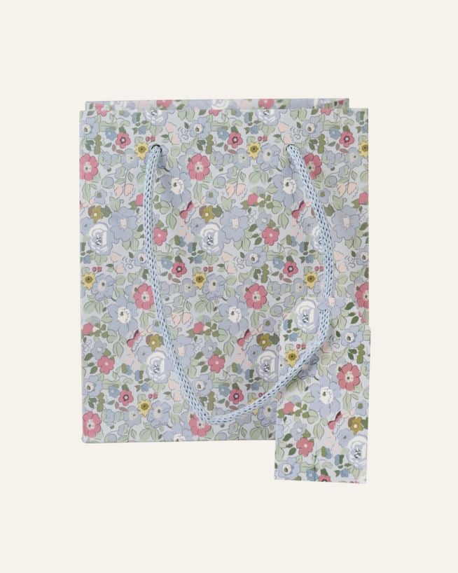 Presentpåse multi/blå - 13x15x9 cm multi/blå - 1