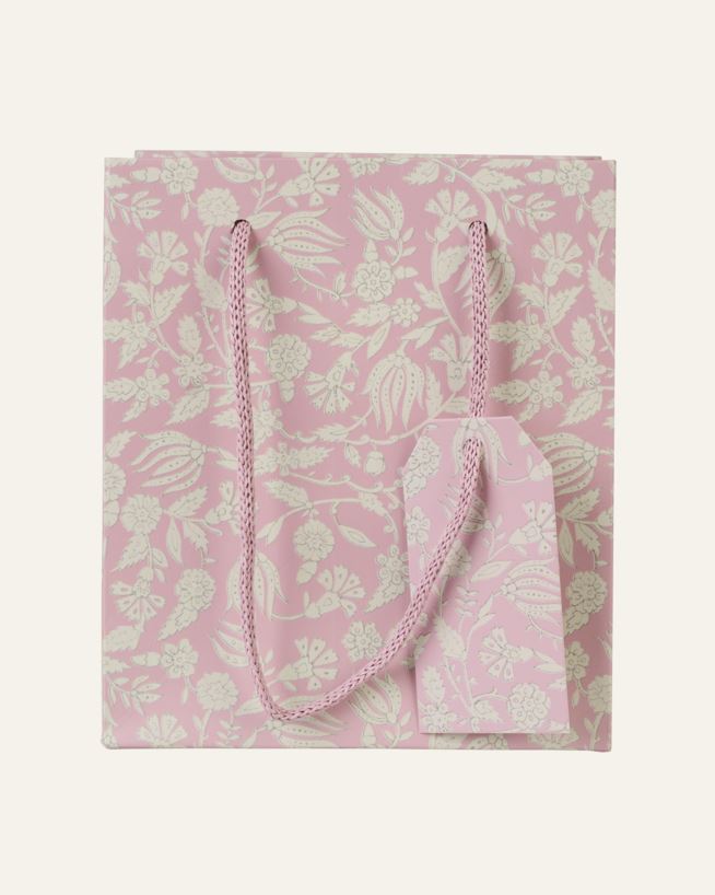 Presentpåse rosa - 13x15x9 cm rosa - 1