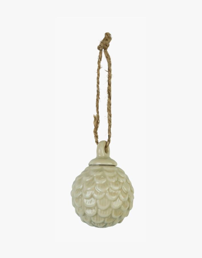 Julgransdekoration beige - 3,7x3,7x5 cm beige - 1