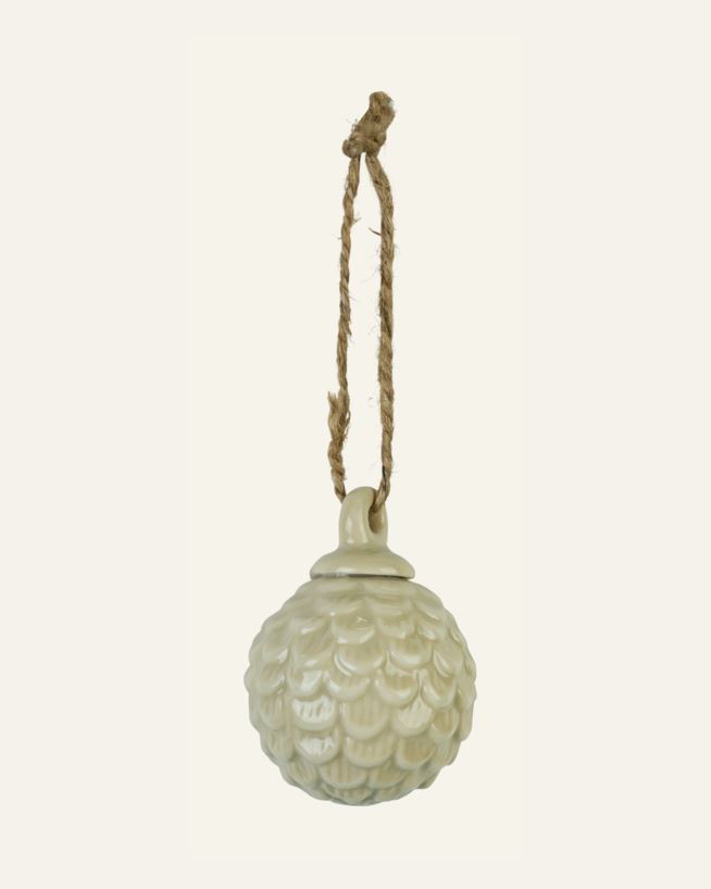 Julgransdekoration beige - 3,7x3,7x5 cm beige - 1