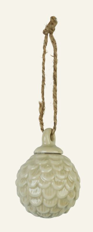 Pinecone julgransdekoration beige