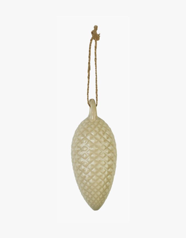 Julgransdekoration beige - 4,3x4,3x10,3 cm beige - 1