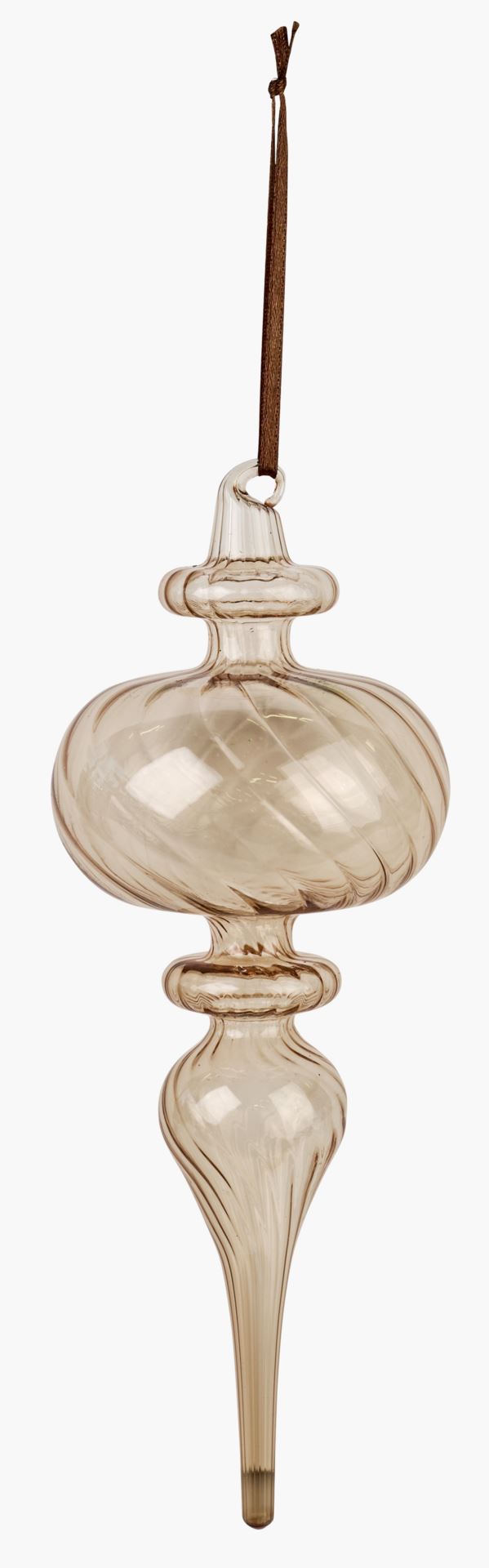 Julgransdekoration ljusbrun - 8x8x21,5 cm ljusbrun - 1