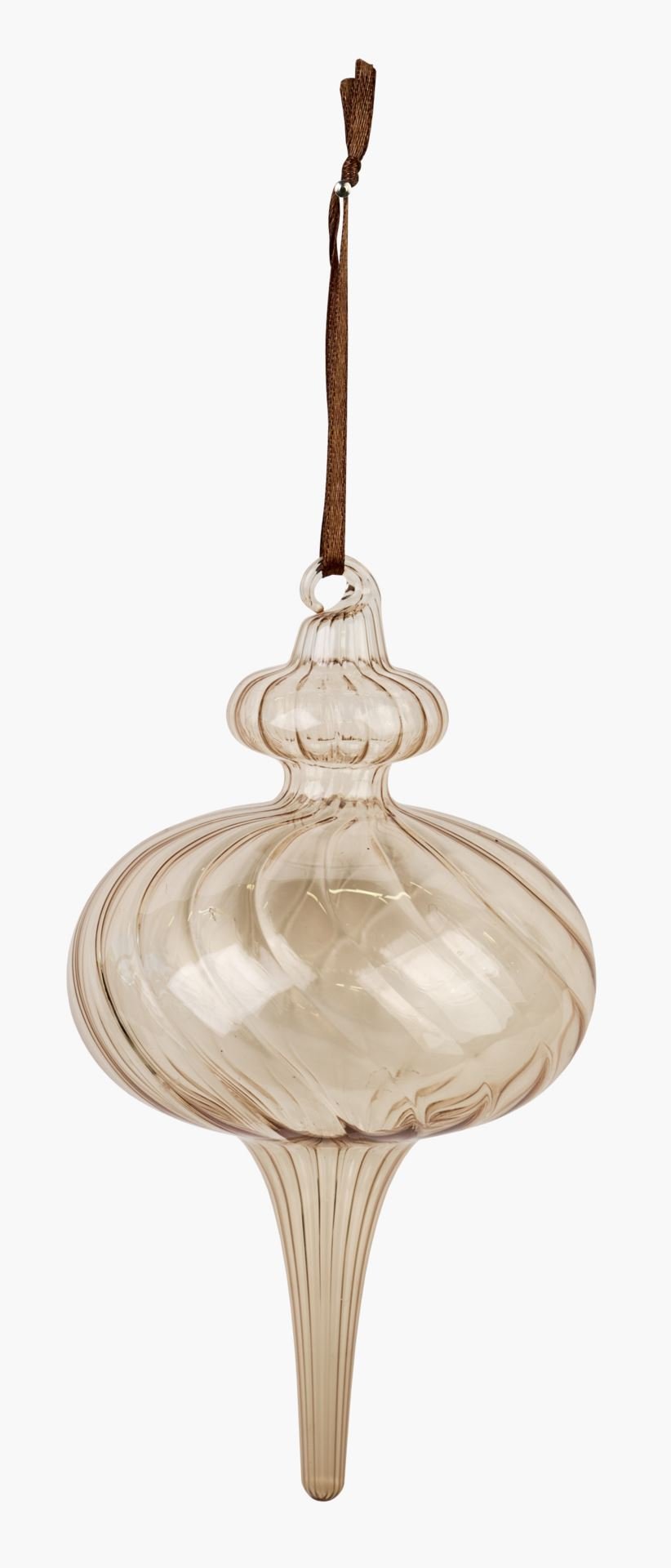 Julgransdekoration ljusbrun - 9x9x15 cm ljusbrun - 1