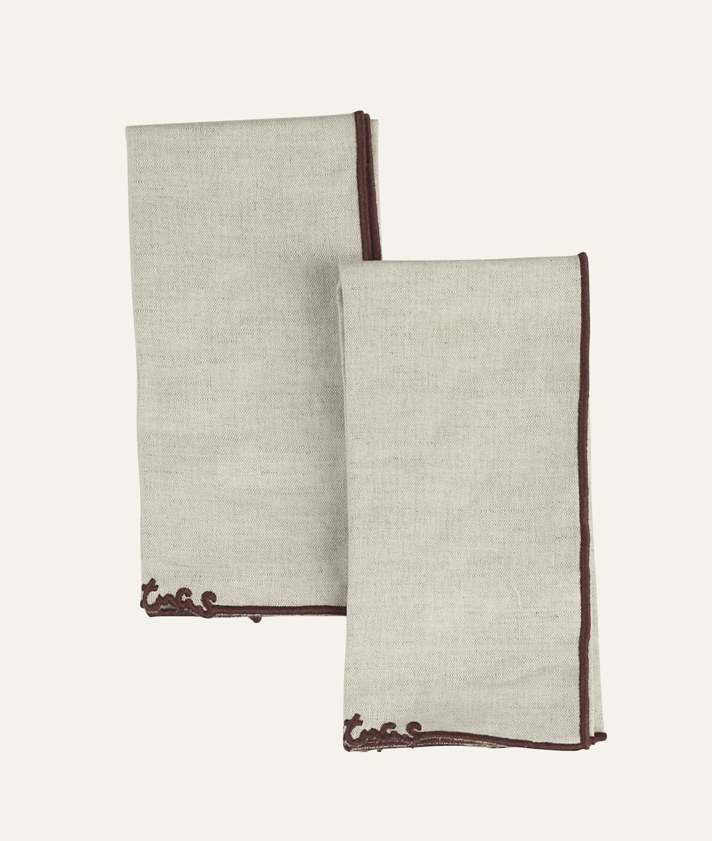 2-pack tygservetter natur - 2