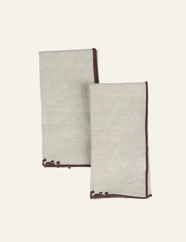 2-pack tygservetter natur - 2