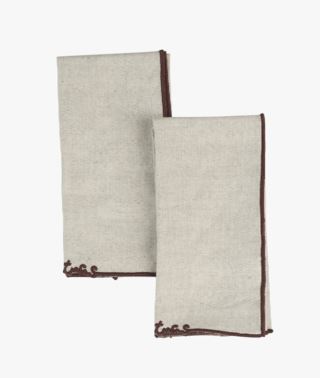 Merry Christmas 2-pack tygservetter natur
